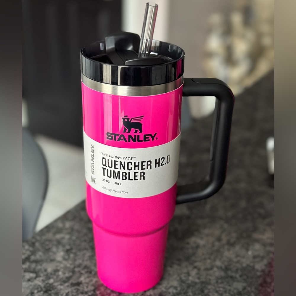 30oz NEON PINK AND BLACK STANLEY